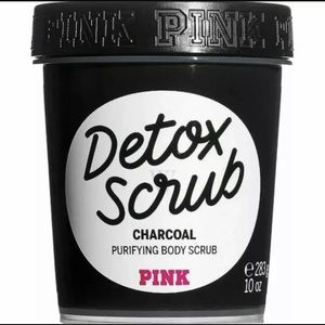 VICTORIAS SECRET PINK DETOX SCRUB CHARCOAL PURIFYING BODY SCRUB 10 oz